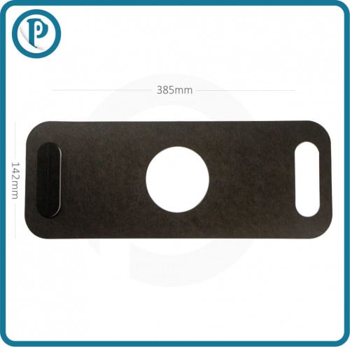 حامل اكواب احادي اسود ورق كرافت 500 حبة