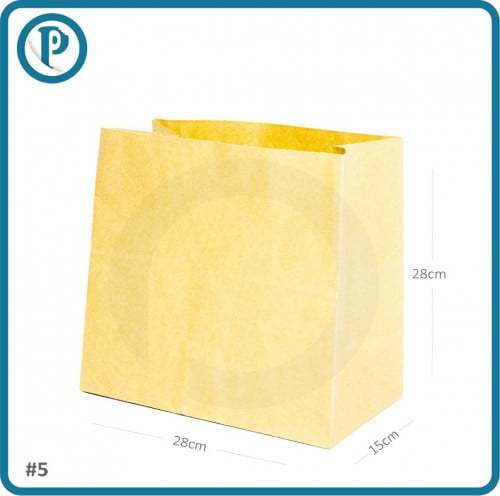 كيس #5 ورق كرافت بدون يد 200 حبة