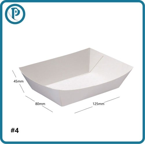 طبق #4 ورق ابيض للاطعمة 500 حبة