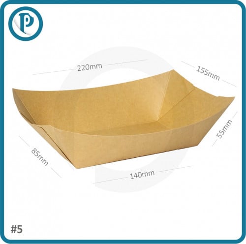 صحون ورقية بني