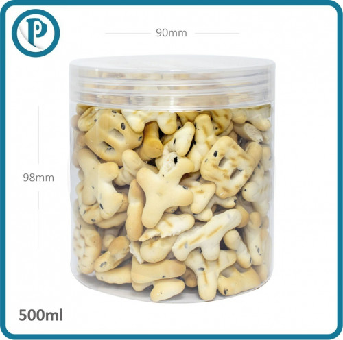 برطمان بلاستيك شفاف