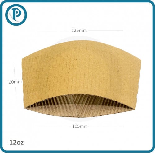 جاكت كوب قهوة 12 اونص ورق بني 1000 حبة