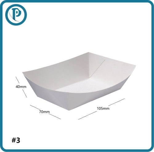 طبق #3 ورق ابيض للاطعمة 500 حبة