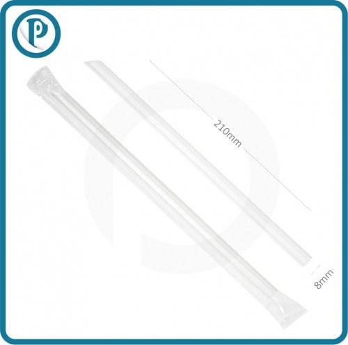 مزاز 8×210مم بلاستيك شفاف بغلاف بلاستيك شفاف 4000 حبة