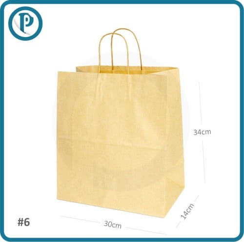 كيس #6 ورق كرافت بيد ملفوفه 200 حبة