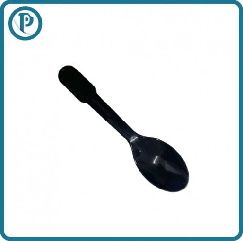 ملعقة ايس كريم بلاستيك اسود 1000 حبة