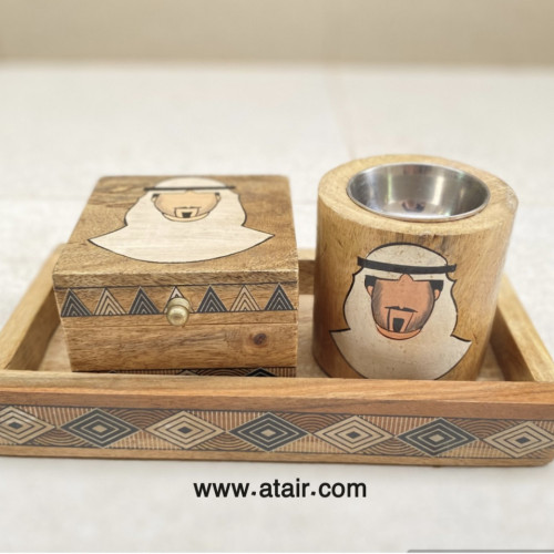 مبخرة طقم خشبي ( رجل )