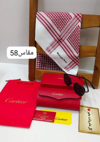 هدايا رجاليه شماغ مرسيدس معا نظاره معا كارتير شامل...