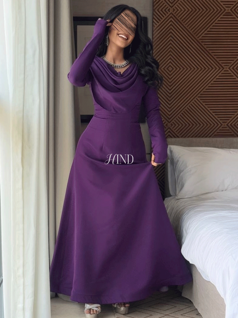 فستان ليلكي موف 1105