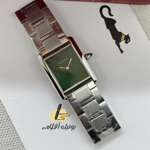 ساعة كارتير تانك مست اخضر