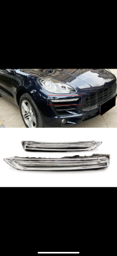 Porsche كايين 2015 2016 2017 LED DRL القيادة الضبا...