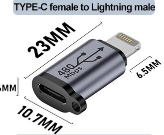 تحويلة Type-C to Lightning