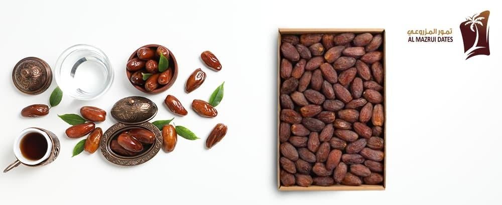 البلح الاحمر والسكر