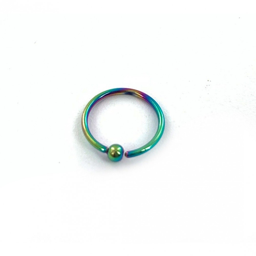 20g Metallic Fixed Ball Hoop