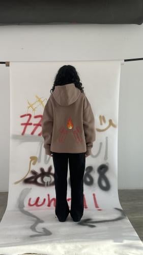 Biege Hodie Oversize