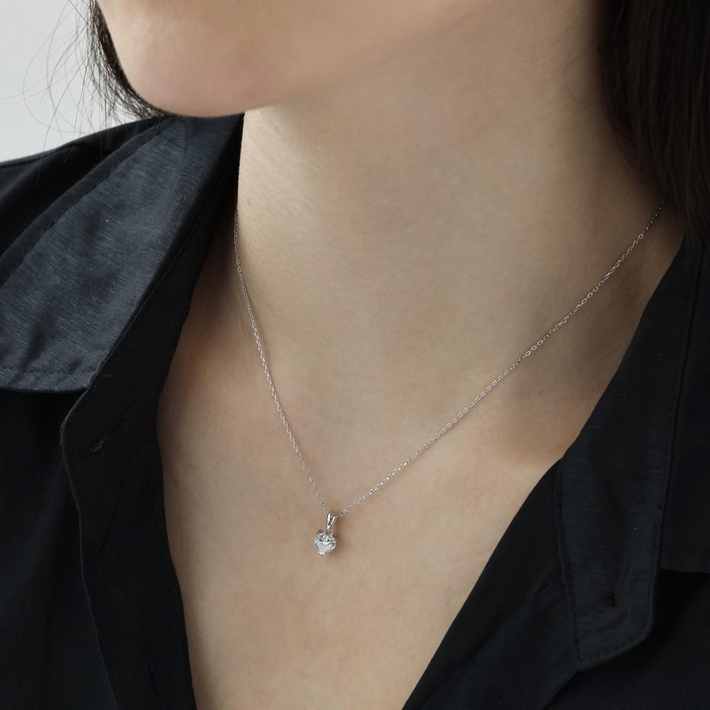 مجموعة مجوهرات فرنسية من الفضة S925 – خاتم، قلادة، وأقراط مرصعة بالزركون بتصميم أنيق