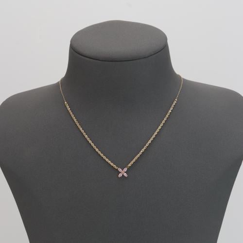 عقد ذهب PINK BUTTERFLY