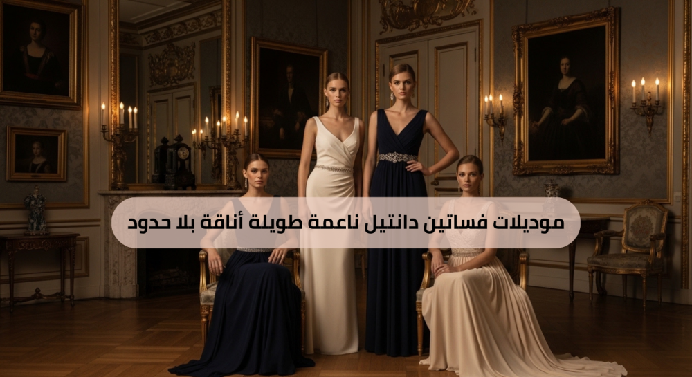 موديلات فساتين دانتيل ناعمة طويلة