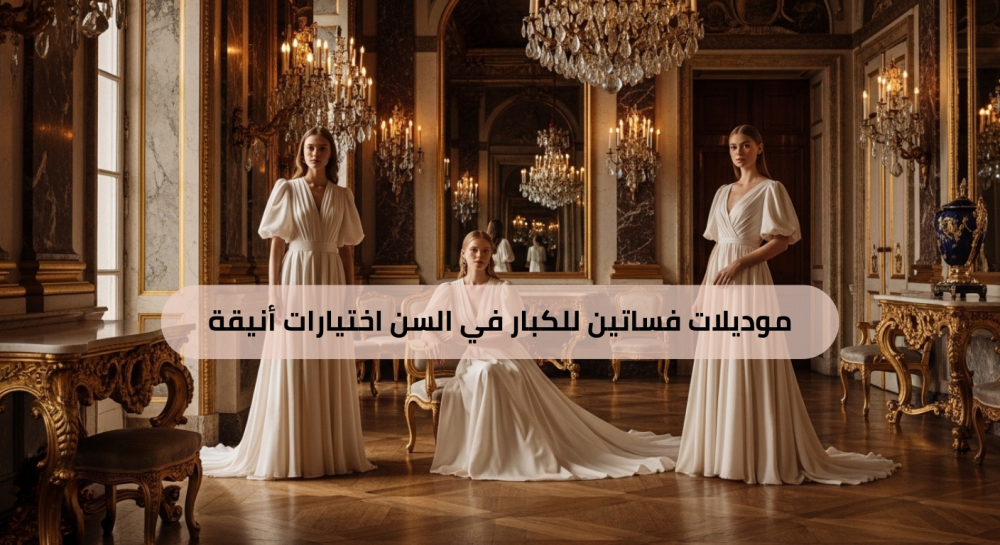 موديلات فساتين للكبار في السن