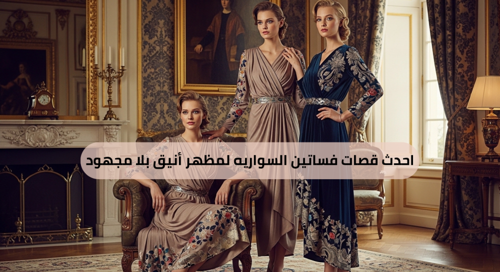احدث قصات فساتين السواريه