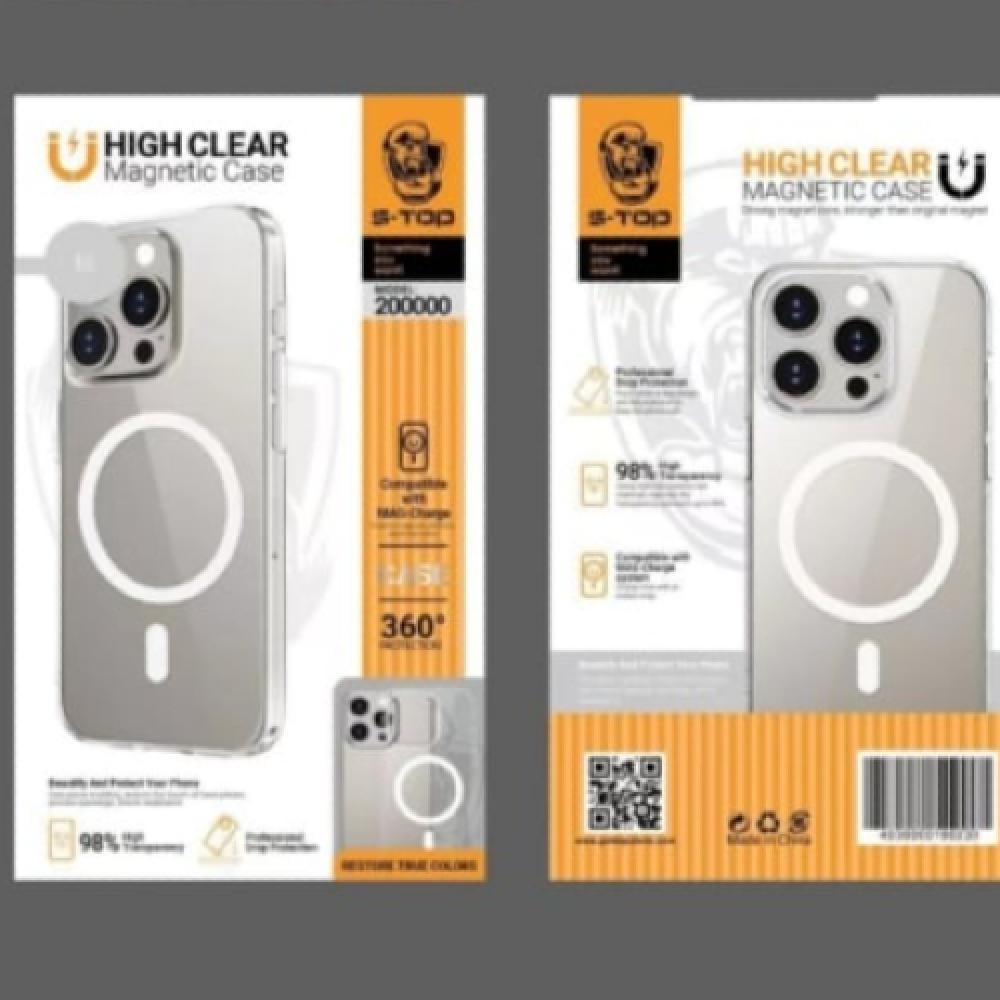 كفر آيفون شفاف ضد الاصفرار حماية أصلية للهات