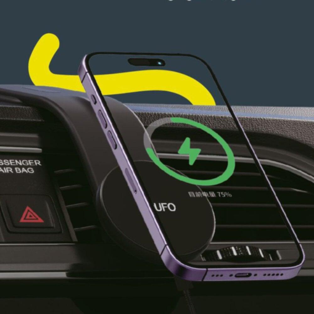 قاعدة جوال للسيارة مع شاحن لاسلكي