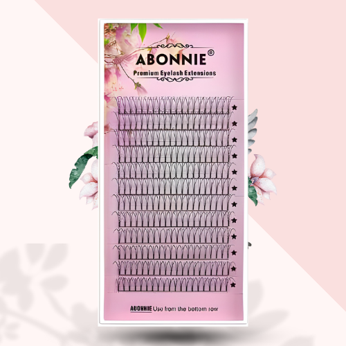 رموش فوليوم مراوح منك ثلاثية الأبعاد من Abonnie