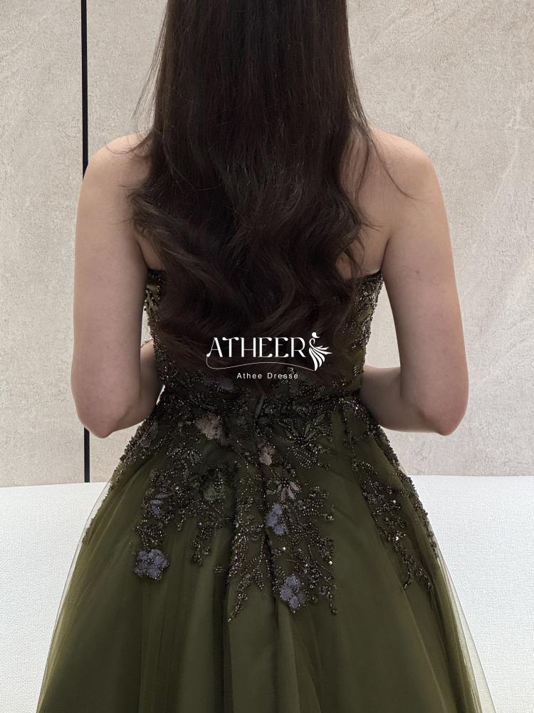 فستان سهرة تول راقي بحبل خلفي | فستان ميس