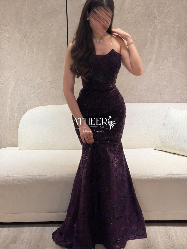 فستان سهرة تول راقي | فستان جوري