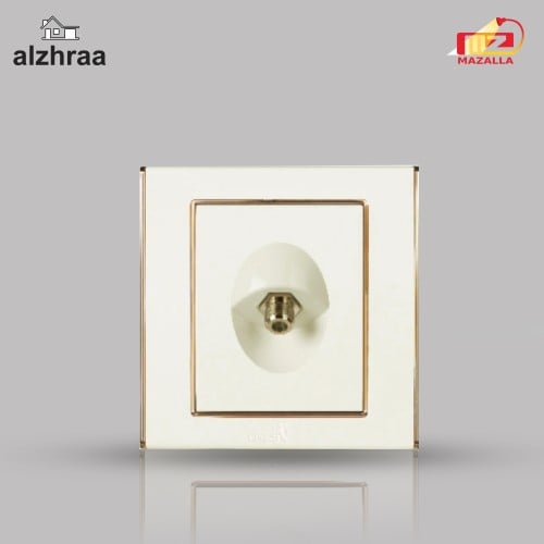 فيش دش لؤلؤي/ذهبي 7*7 V3