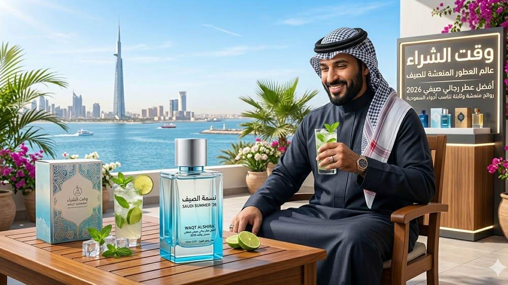 أفضل عطر رجالي صيفي 2026 | روائح منعشة وثابتة تناسب أجواء السعودية