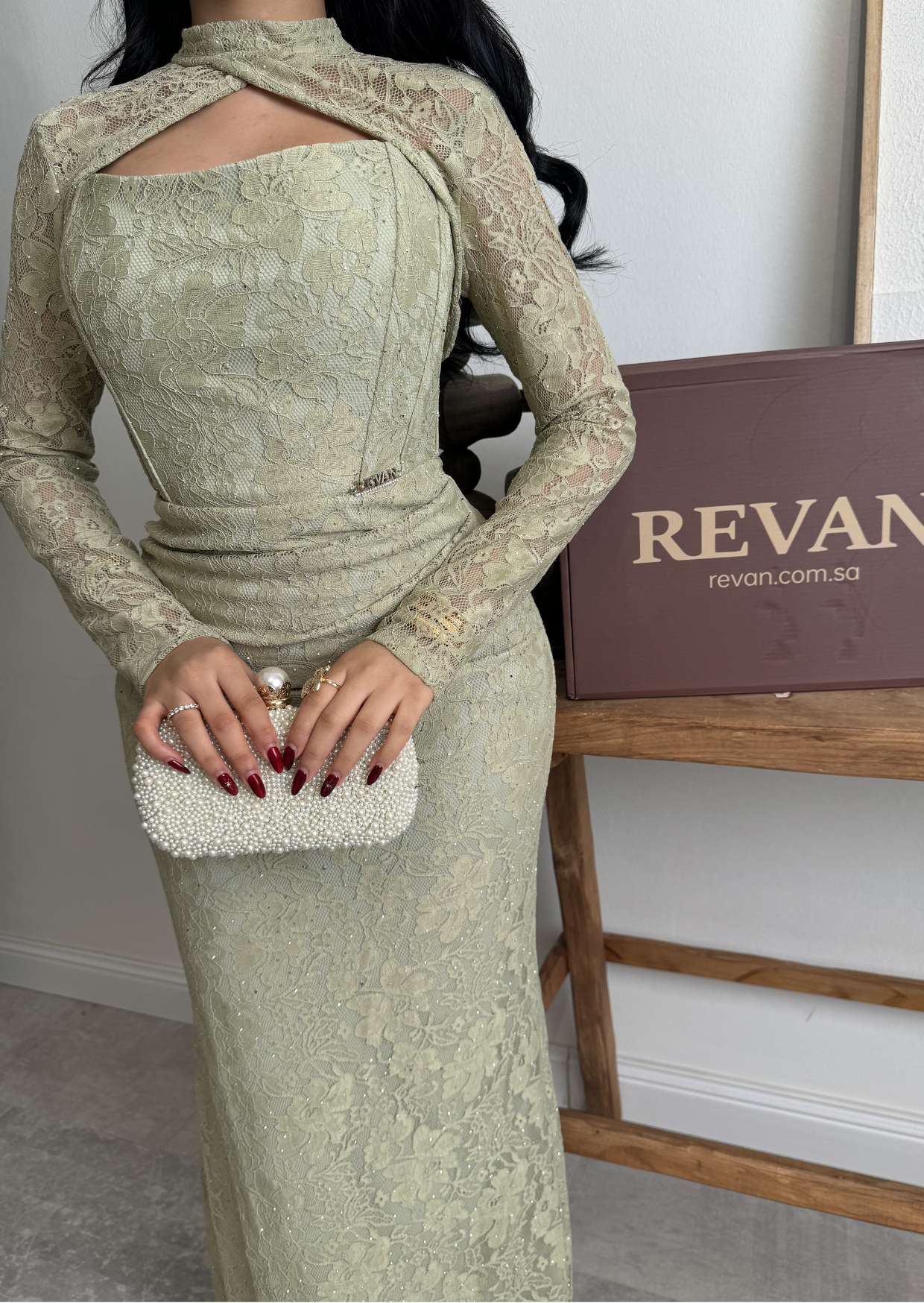 Long Eid dress with an elegant jacket from Rivan - Long Eid dress with an elegant jacket from Rivan -