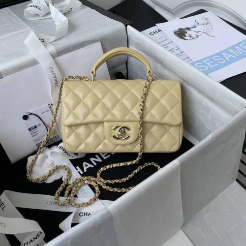 شانيل ‏top handle mini rectangular flap bag ميني