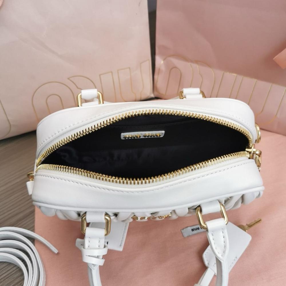 Miu Miu Arcadie matelassé nappa small leather bag