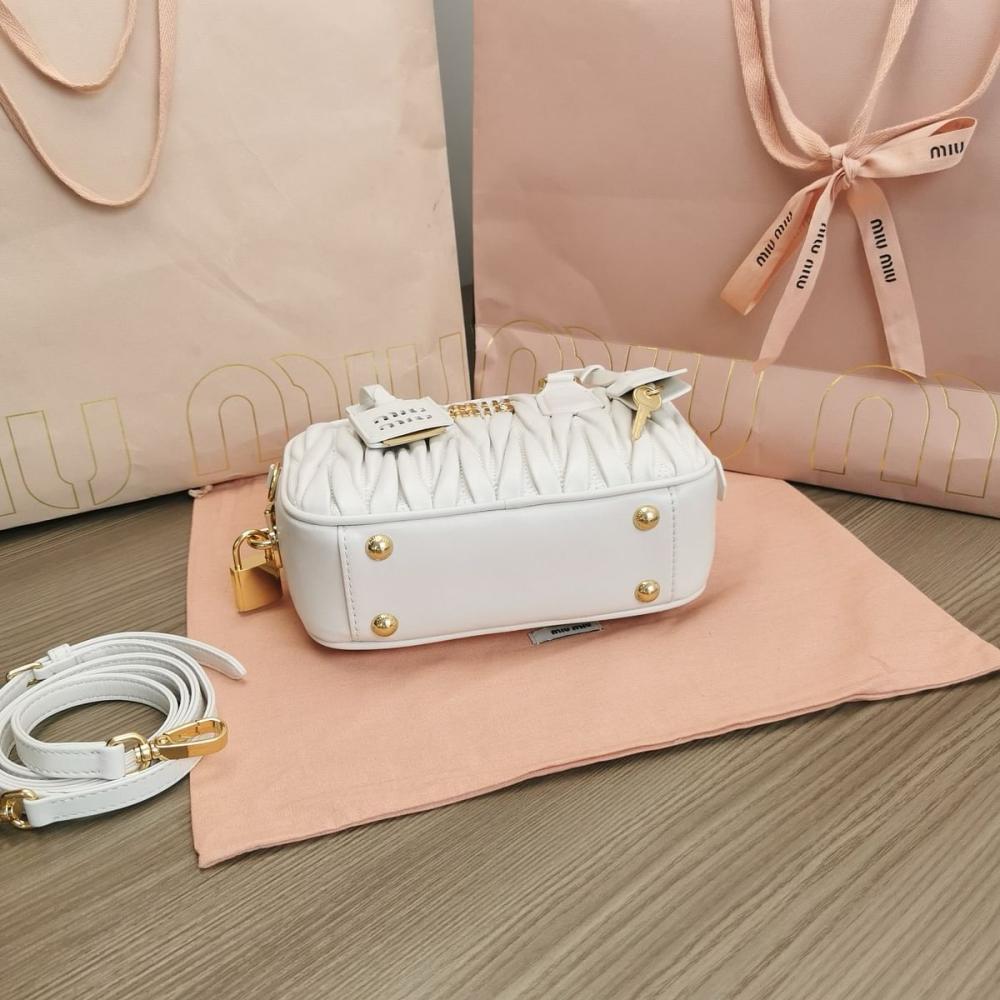 Miu Miu Arcadie matelassé nappa small leather bag