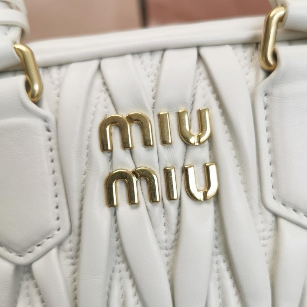 Miu Miu Arcadie matelassé nappa small leather bag
