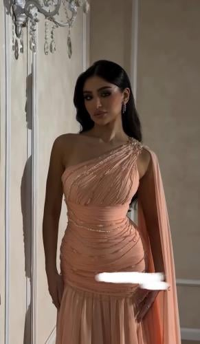 فستان سهره فخم مشمشي