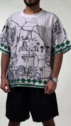 Junior T-Shirt | White and Green &quot;National Day Special Edition&quot;