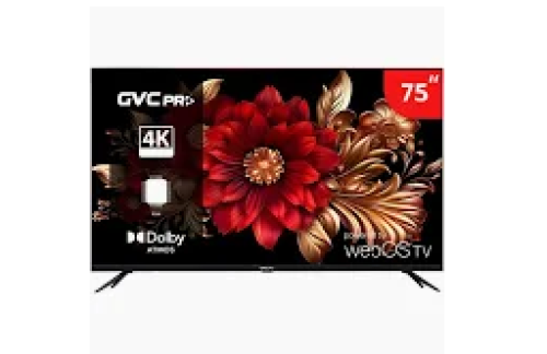 شاشة جي في سي 75 سمارت 4K WEBOS