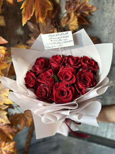 باقة ورد جوري احمر كلاسيك