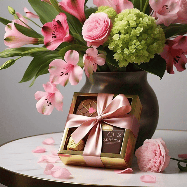 ورد وشوكولاتة بستاني