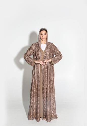 عباية بنية كلوش