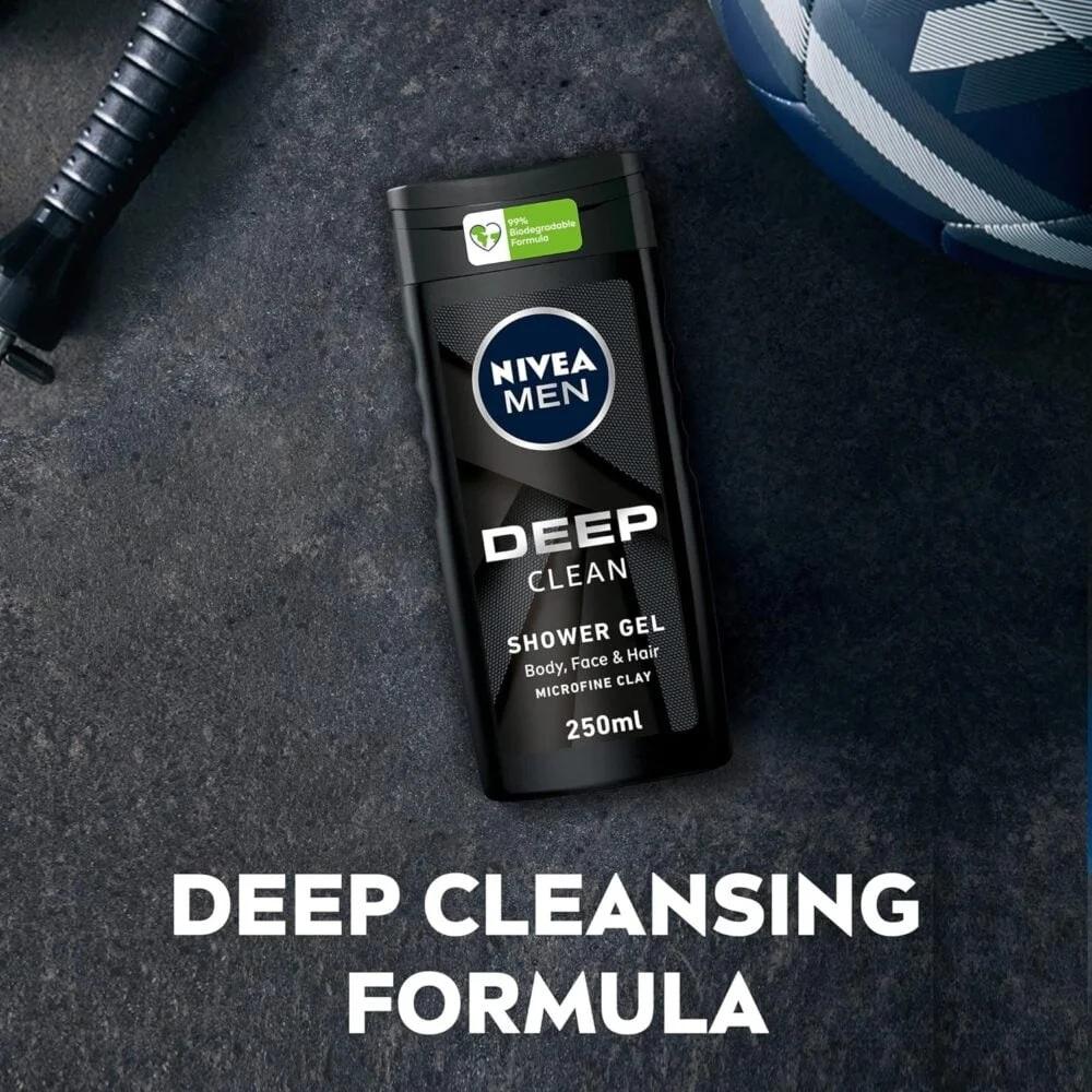 نيفيا جل الاستحمام ديب كلين للرجال - 250 مل