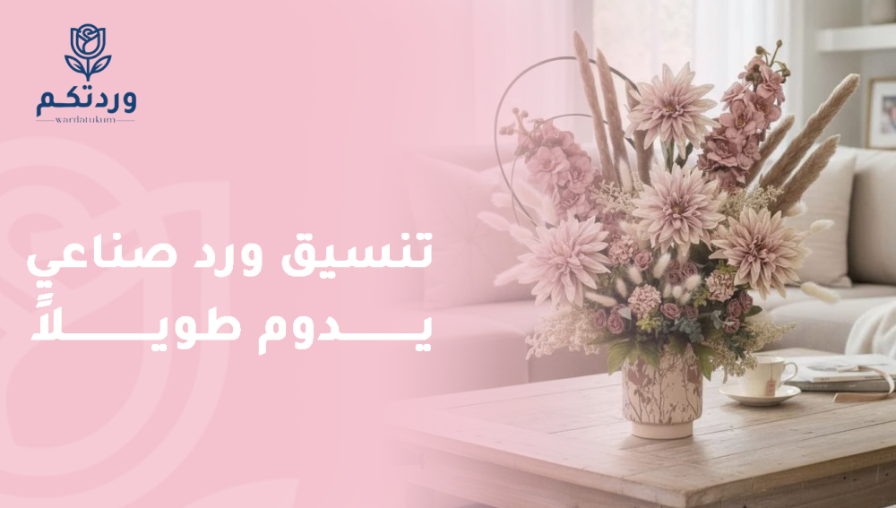 تنسيق ورد صناعي يدوم طويلا