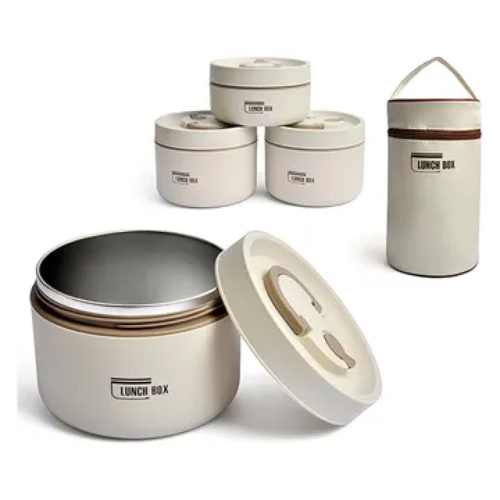 مجموعة حاويات طعام محمولة مع شنطة خاصة