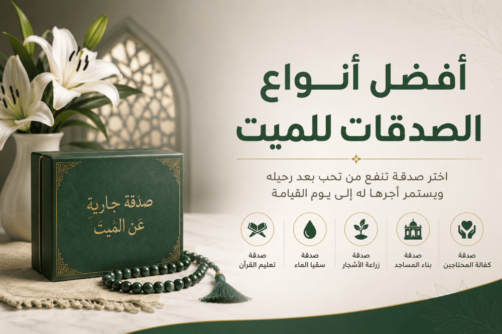 أفضل أنواع الصدقات للميت
