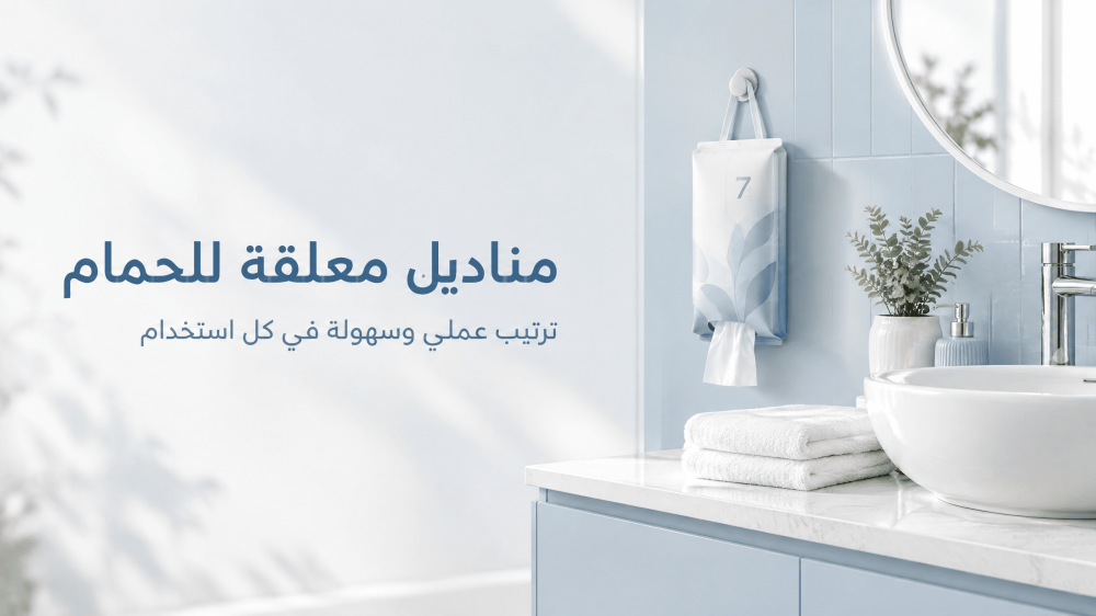مناديل معلقة للحمام