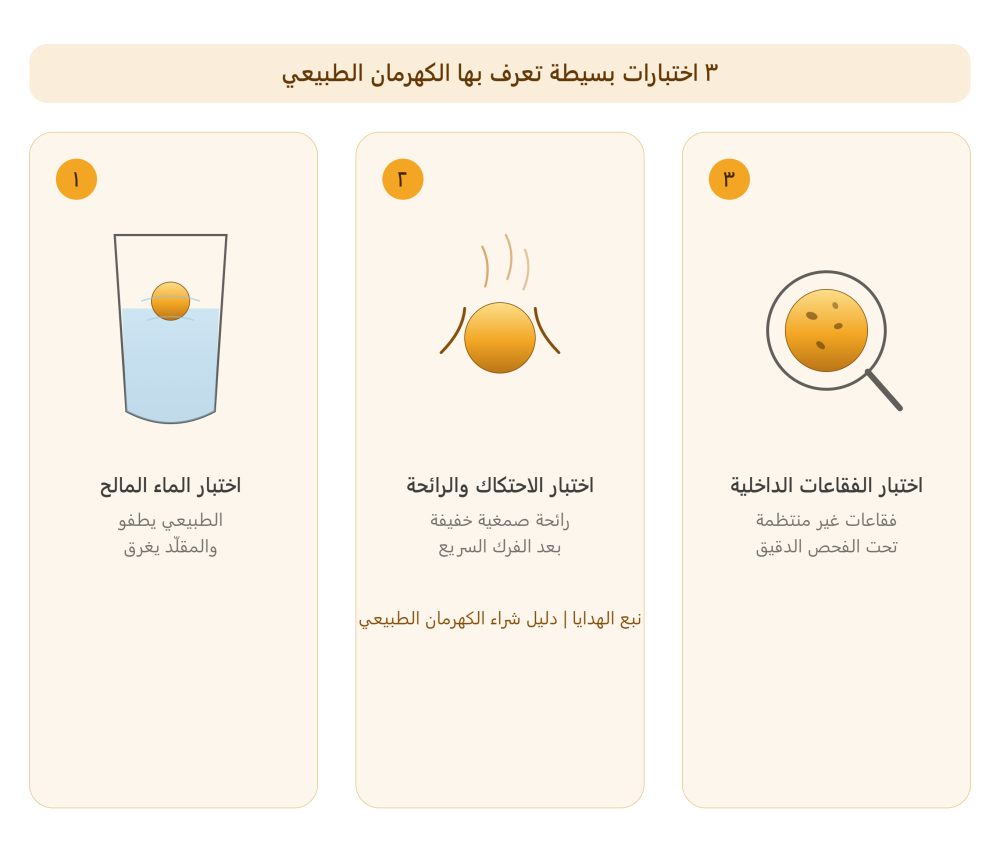 كيف تفرق بين الكهرمان الطبيعي والمقلد؟ 3 اختبارات بسيطة