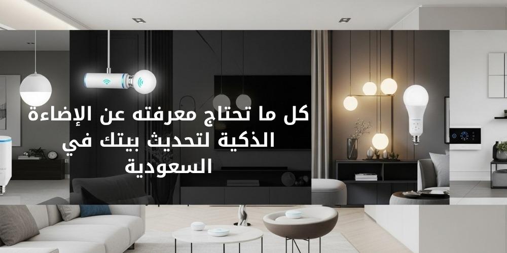 كل ما تحتاج معرفته عن الإضاءة الذكية لتحديث بيتك في السعودية