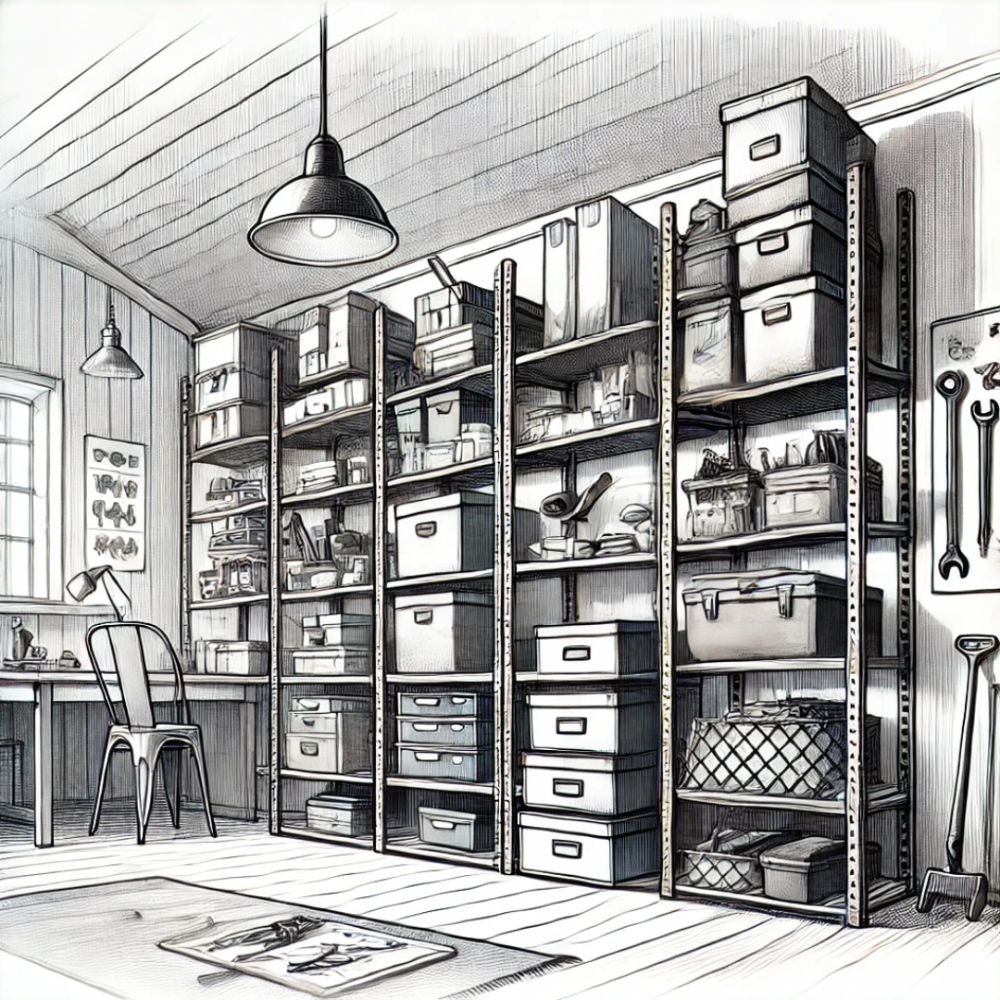 How do My Shelves storage shelves help organize your home?